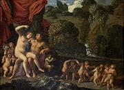 Carlo Saraceni Mars and Venus oil painting
